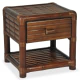 vidaXL Table de chevet 50 x 45 x 40 cm Bambou Marron foncé