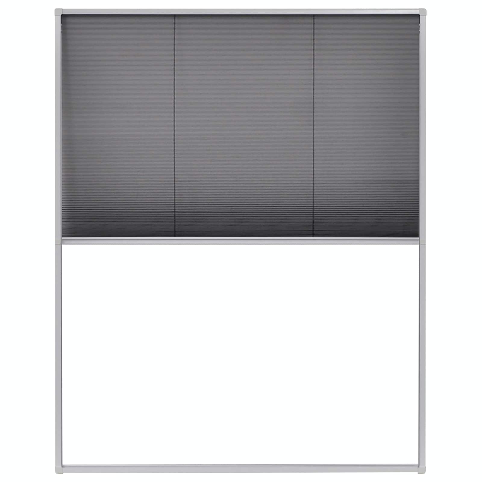 vidaXL Plisovaná okenná sieťka proti hmyzu s hliníkovým rámom, 80 x 100 cm