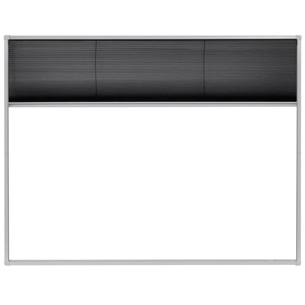 vidaXL Moustiquaire plissée pour fenêtre Aluminium 130 x 100 cm