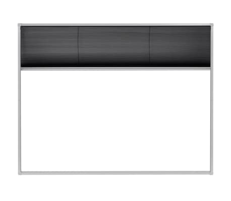 vidaXL Plisse Insect Screen for Windows Aluminium 130x100 cm