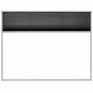 vidaXL Tinklelis nuo vabzdžių langams, plisuotas, aliuminis, 130x100cm