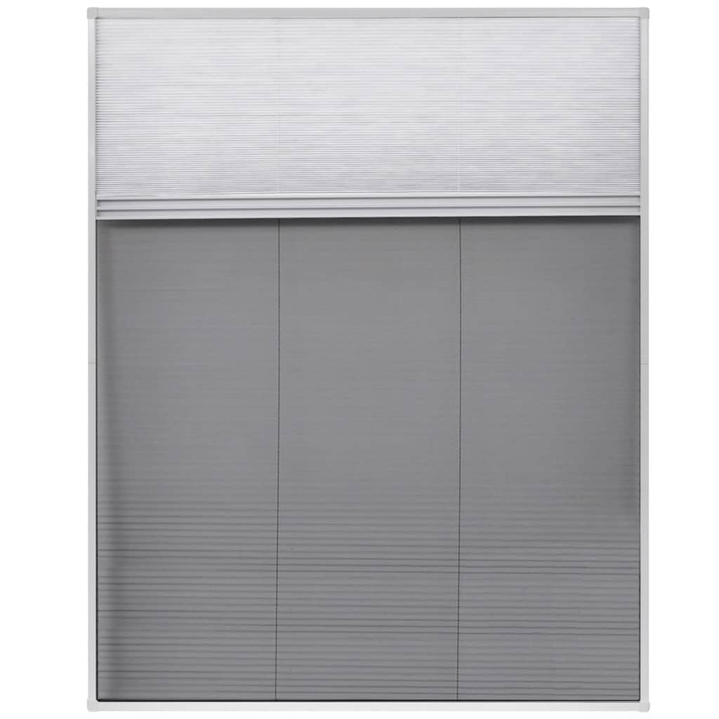 Pliszé ablak szúnyogháló árnyékolóval alumíniumból 80 x 100 cm 