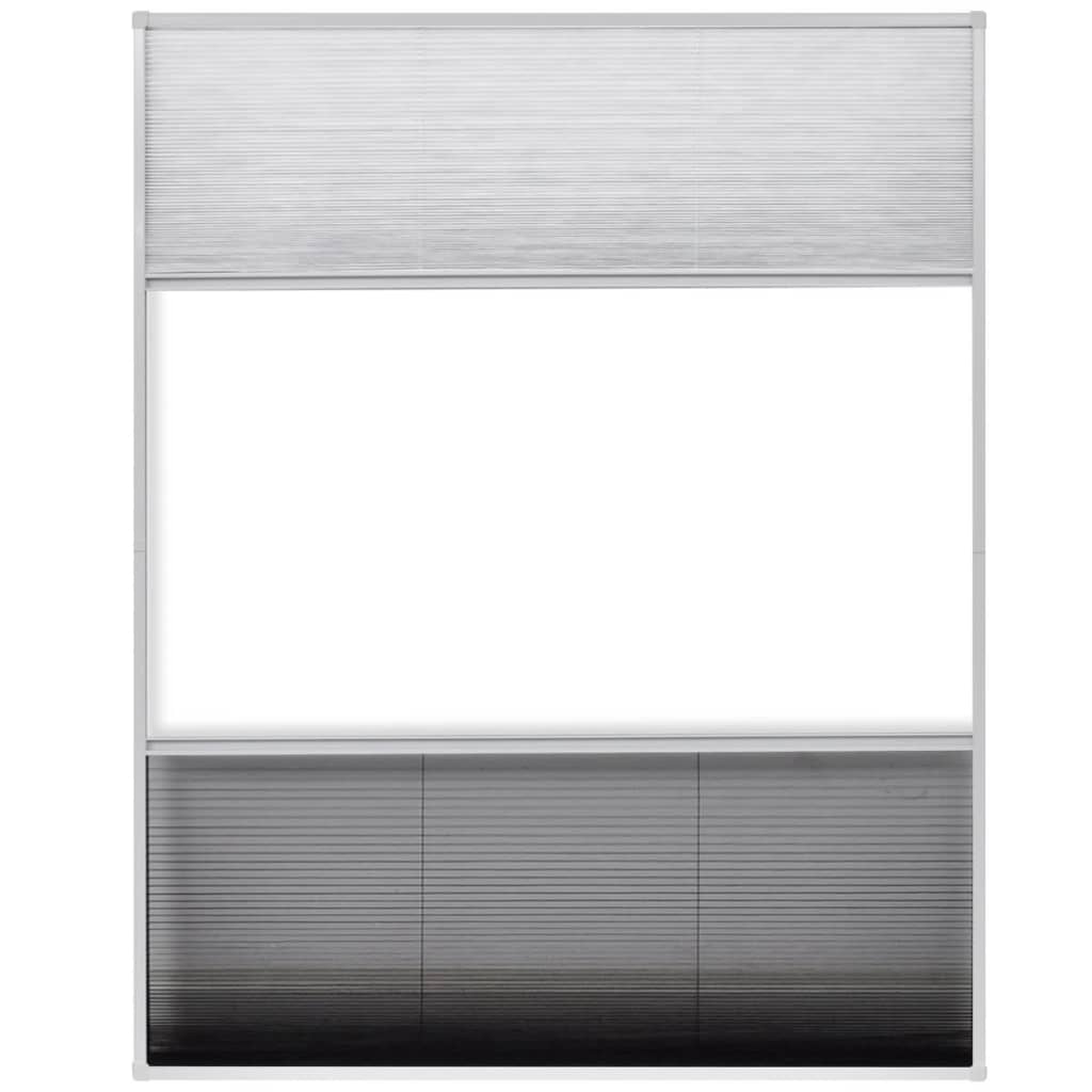 Pliszé ablak szúnyogháló árnyékolóval alumíniumból 80 x 100 cm 