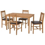 vidaXL Mobilier de salle à manger 5 pcs Chêne massif