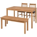 vidaXL Mobilier de salle à manger 4 pcs Chêne massif