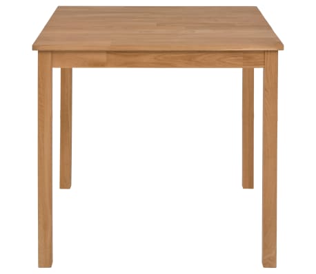 vidaXL Dining Table Solid Oak 75x75x73 cm