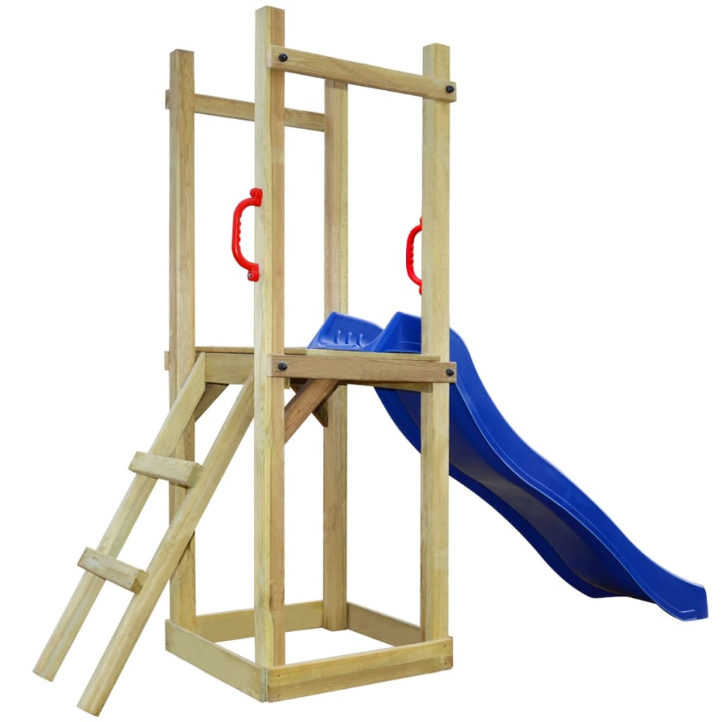 VidaXL - vidaXL Speelhuis met glijbaan en ladder 237x60x175 cm FSC grenenhout
