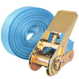 Ráčnové upínací pásy 10 ks 0,8 tun 4 m x 25 mm modré - obrázek 2