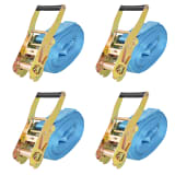 vidaXL Ráčnové upínací pásy, 4 ks, 4 tuny, 8mx50mm, modré