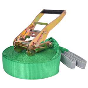 vidaXL slackline 15 m x 50 mm 150 kg roheline