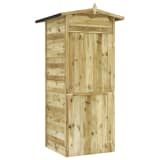 vidaXL Abrigo de arrumação para jardim 100x100x210 cm pinho impregnado