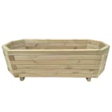 vidaXL dārza puķu kaste, 100x40x31 cm, impregnēts priedes koks
