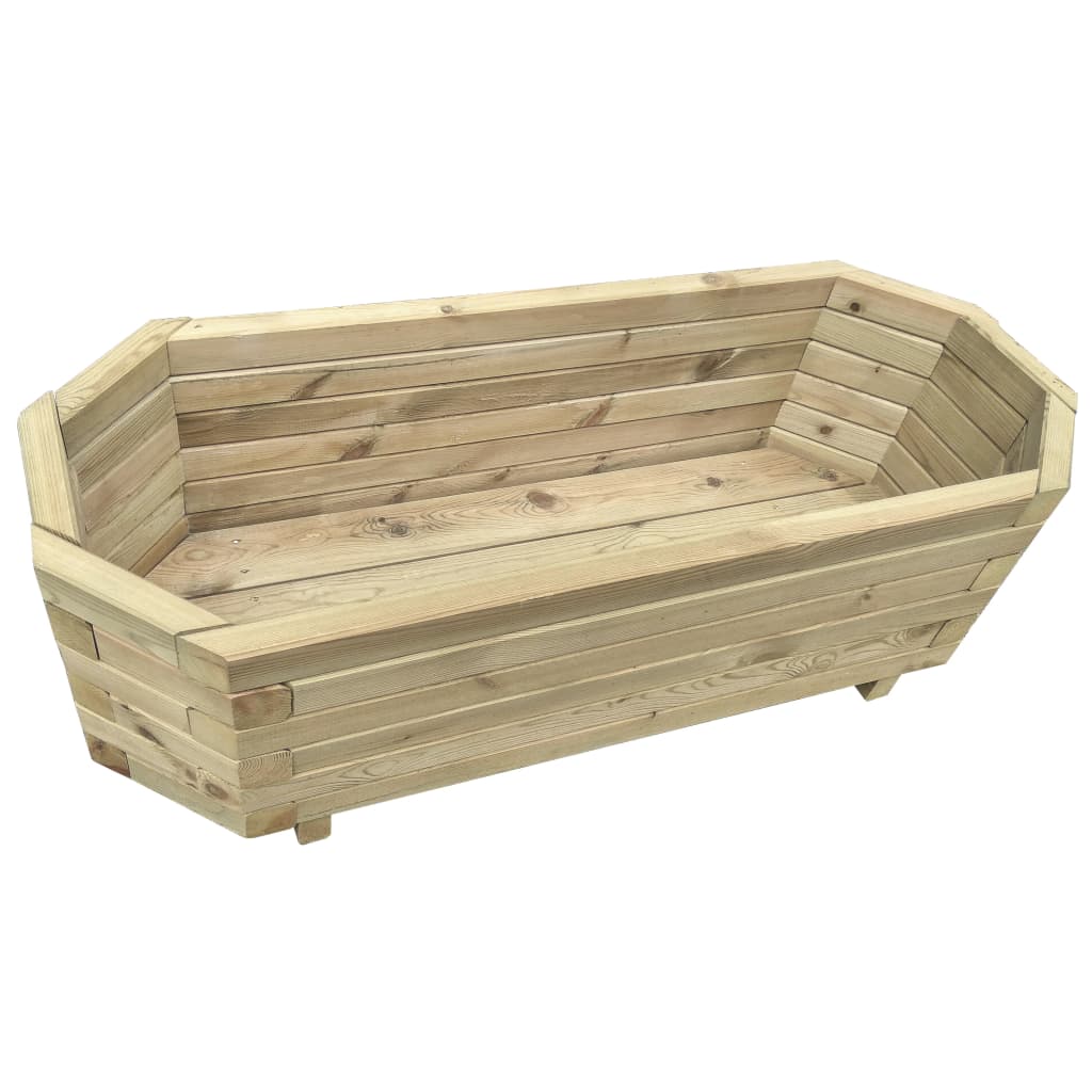 

vidaXL Plantenbak verhoogd 80x32x31 cm geïmpregneerd grenenhout