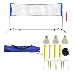 Komplet mreže za badminton s perjanicami 300x155 cm