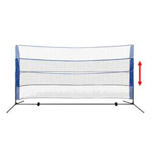 Sada badmintonové sítě a košíčků, 300x155 cm - obrázek 3
