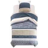 vidaXL Conjunto capa edredão 2 pcs 140x220/60x70 cm estampa floral