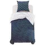 vidaXL Conjunto capa edredão 2 pcs 155x200/80x80 cm estampagem pintas