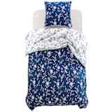 vidaXL Conjunto capa edredão 2 pcs 140x200/60x70 cm estampa floral