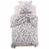 vidaXL Conjunto capa edredão 2 pcs 155x200/80x80 cm estampa floral