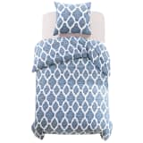 vidaXL Conjunto capa edredão 2 pcs 135x200/80x80 cm estampa arabesco