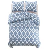 vidaXL Conjunto capa edredão 3 pcs 200x220/60x70 cm estampa arabesco