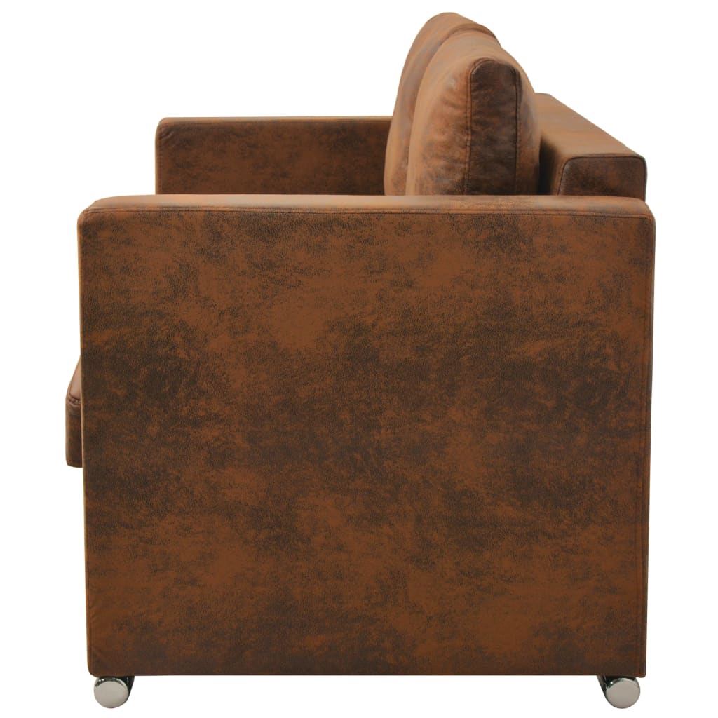 Thumbnail - vidaXL Sofa 2-Sitzer 137x73x82 cm Wildleder-Optik
