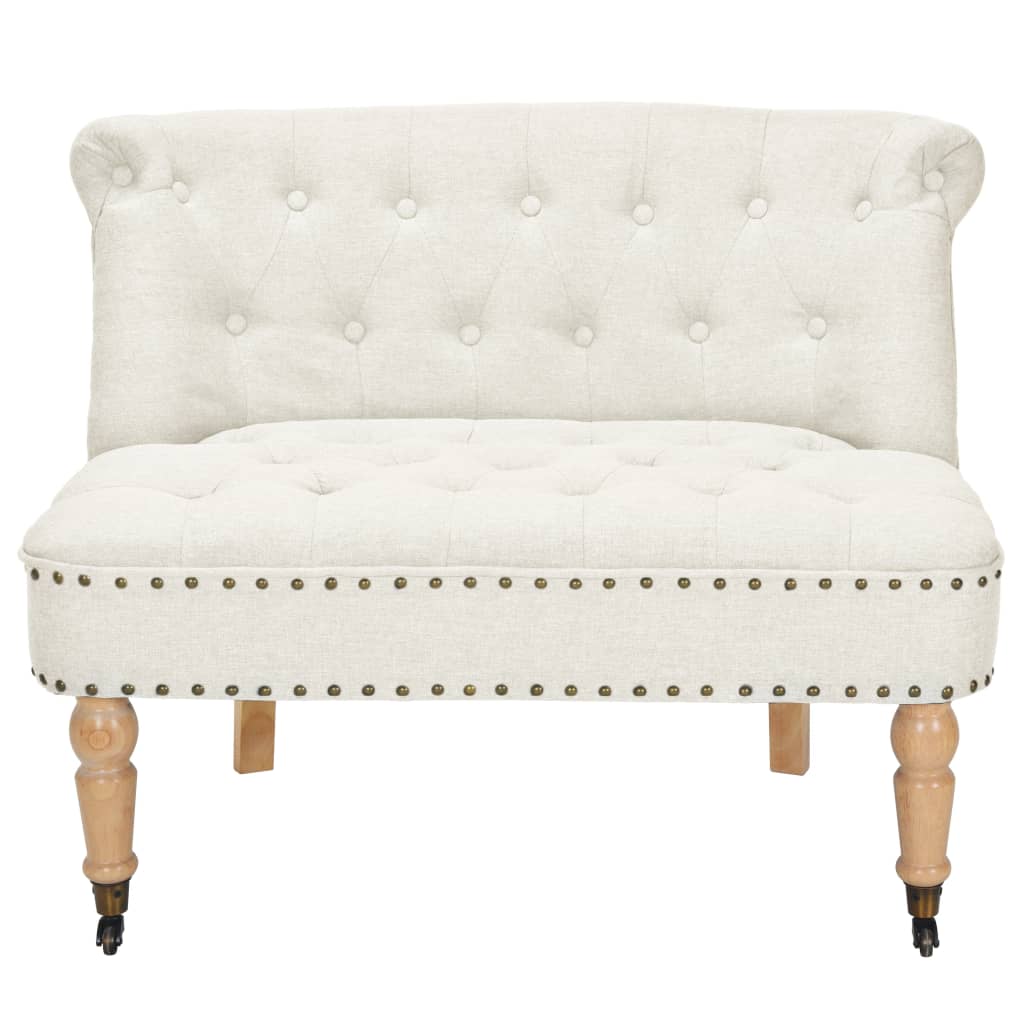 

vidaXL Loveseat 94x67x76 cm stof wit