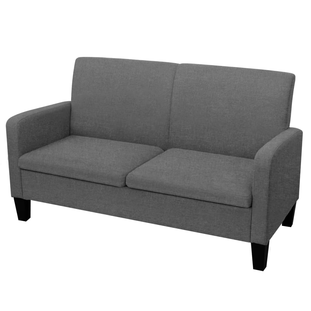 vidaXL 2-Sitzersofa 135 x 65 x76 cm Dunkelgrau