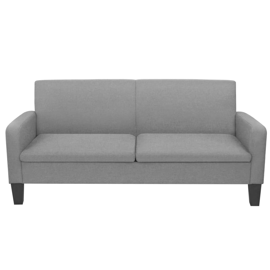 Canapea cu 3 locuri, 180 x 65 x 76 cm, gri deschis