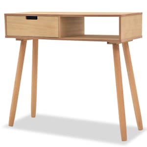 vidaXL konsoollaud toekast m&auml;nnipuidust 80 x 30 x 72 cm, pruun