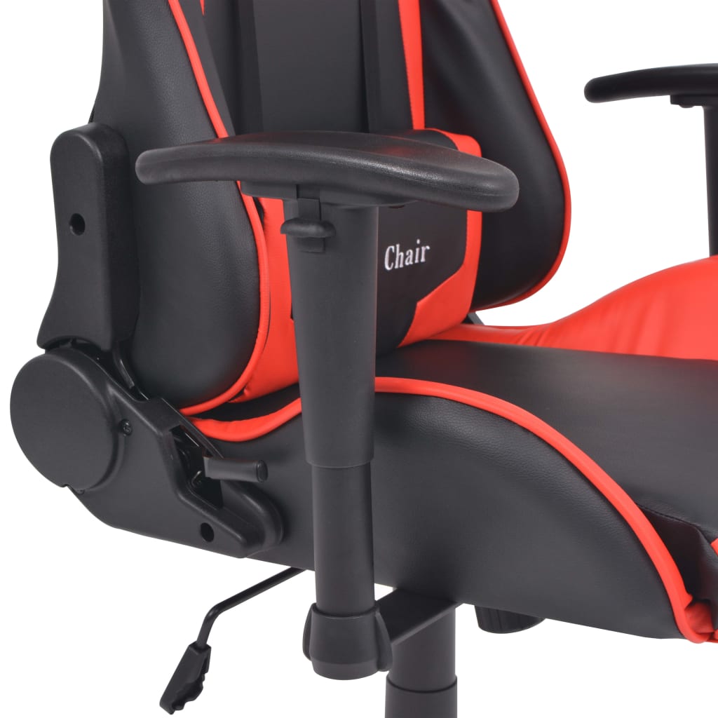 Piros dönthető versenyautó ülés alakú műbőr irodai szék 
