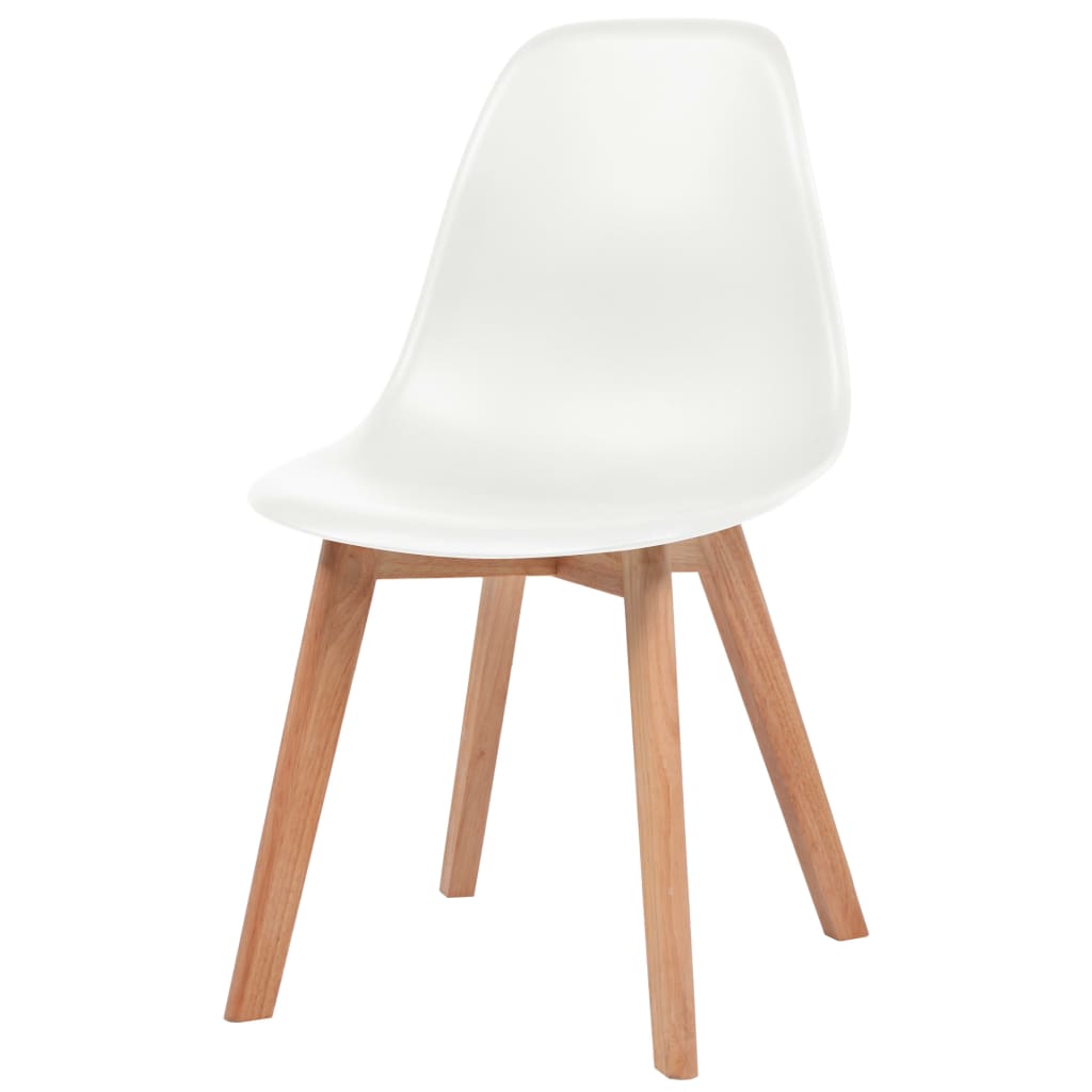 VidaXL - vidaXL Eetkamerstoelen wit 2 st