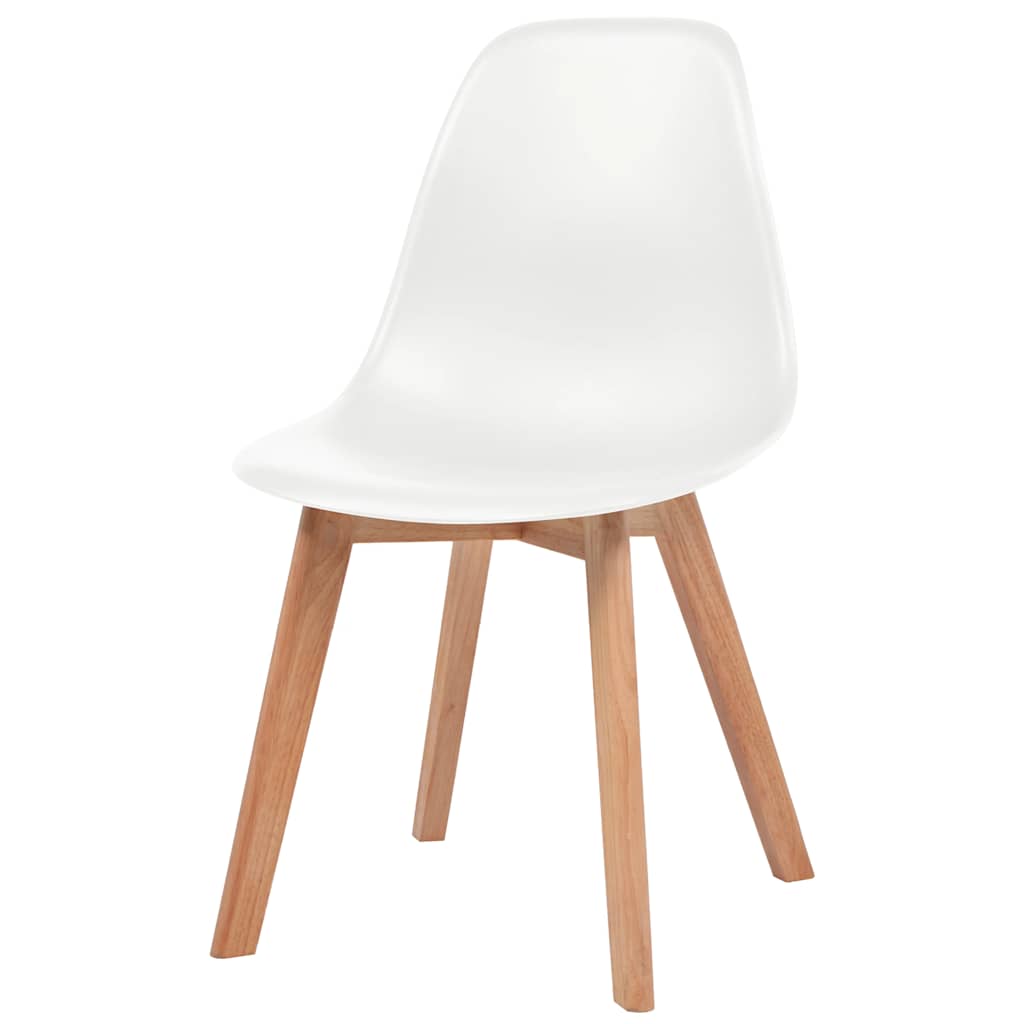 

vidaXL Eetkamerstoelen 2 st kunststof wit