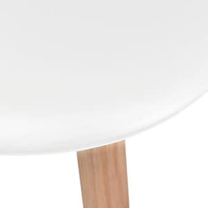 Jídelní židle 2 ks bílé plast - obrázek 5