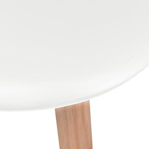Jídelní židle 6 ks bílé plast - obrázek 5
