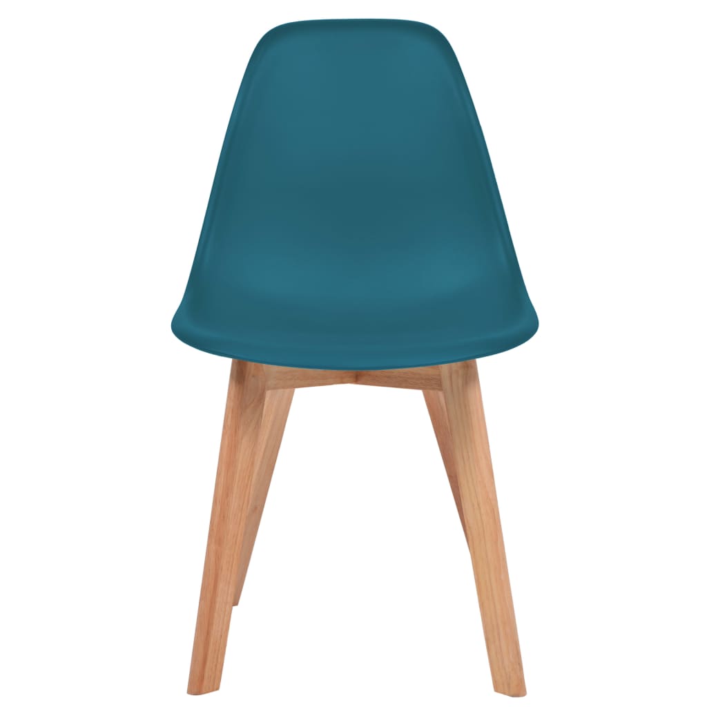 vidaXL Eetkamerstoelen 4 st kunststof turquoise