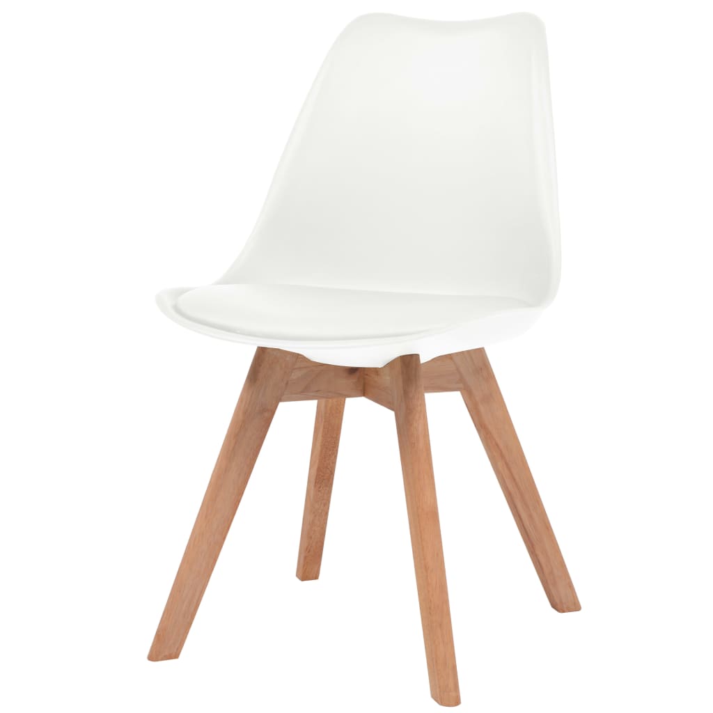 vidaXL Blagovaonske stolice 2 kom bijele plastične