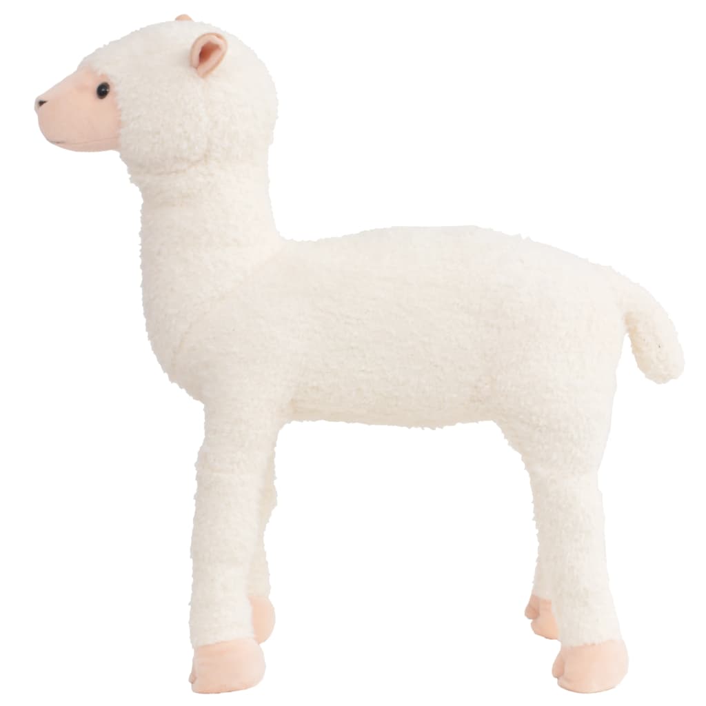 vidaXL Jouet en peluche Alpaga Blanc XXL