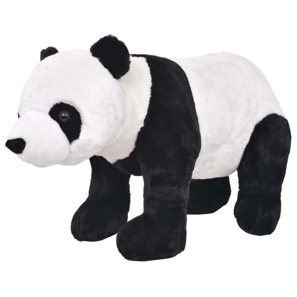 vidaXL Plüschtier Panda Stehend Plüsch Schwarz und Weiß XXL