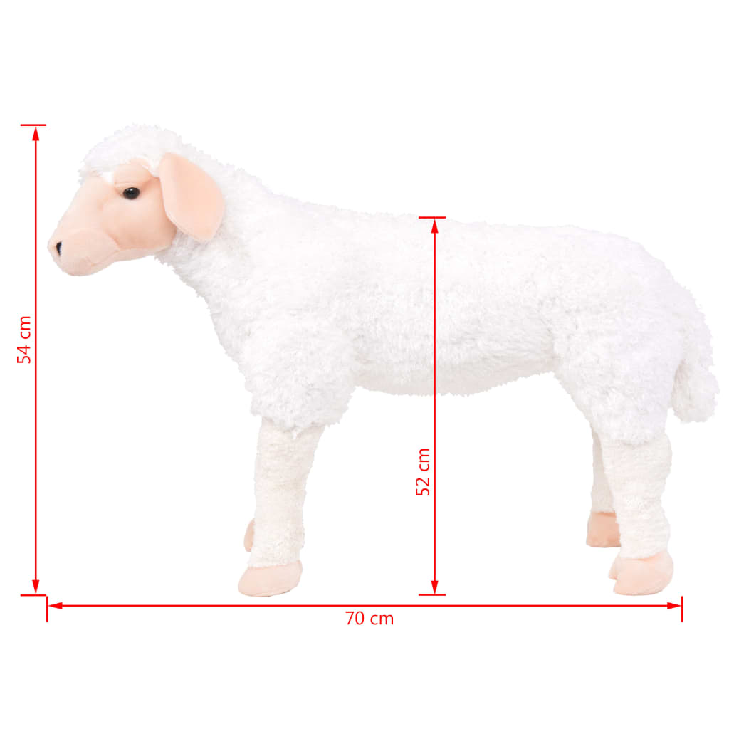 Fehér álló bárány plüssjáték XXL 