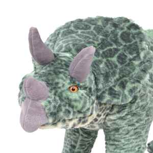 Stojící plyšová hračka dinosaurus triceratops zelený XXL - obrázek 3