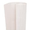 vidaXL kahepoolne piirdeaed 90 x 300 cm, valge