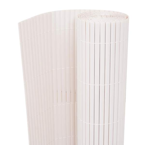 vidaXL kahepoolne piirdeaed 90 x 300 cm, valge