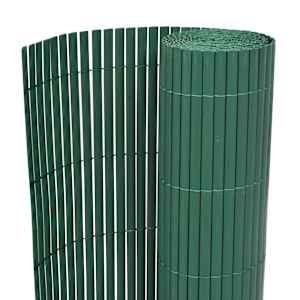 vidaXL kahepoolne piirdeaed, PVC 90 x 300 cm, roheline
