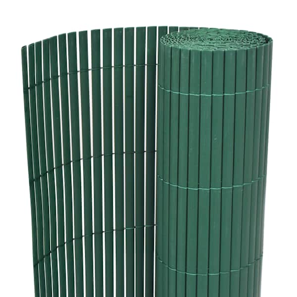vidaXL kahepoolne piirdeaed, PVC 90 x 300 cm, roheline