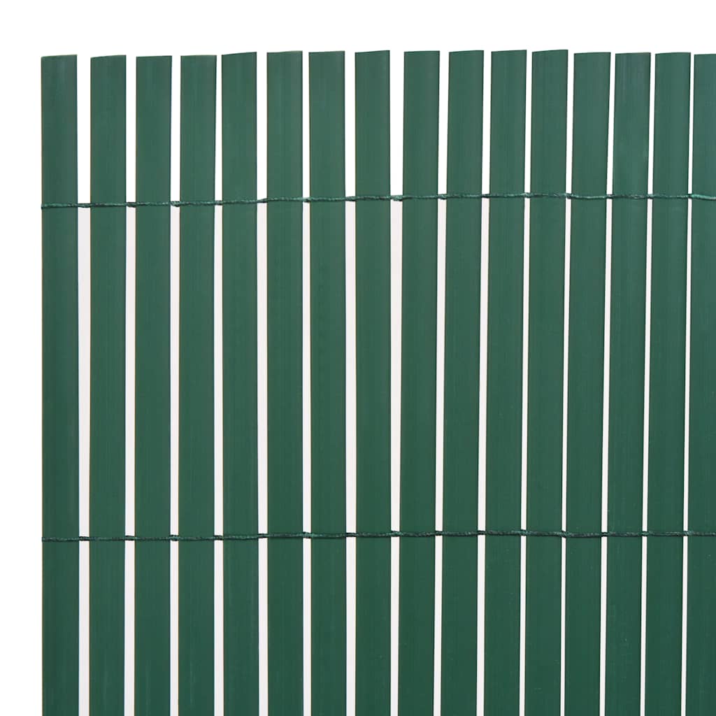 Thumbnail - vidaXL Gartenzaun Doppelseitig PVC 90x300 cm Grün