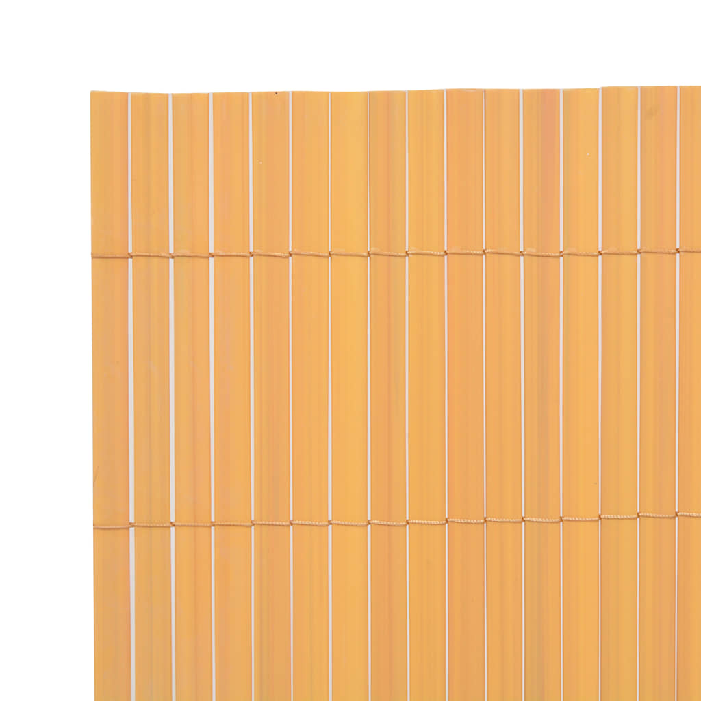 Thumbnail - vidaXL Gartenzaun Doppelseitig PVC 90×300 cm Gelb