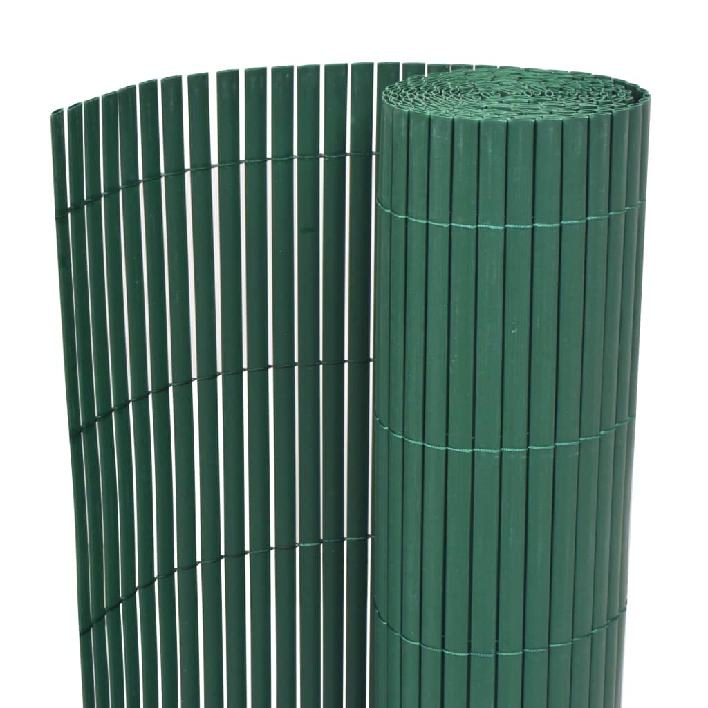 14: vidaXL dobbeltsidet havehegn PVC 90 x 500 cm grøn
