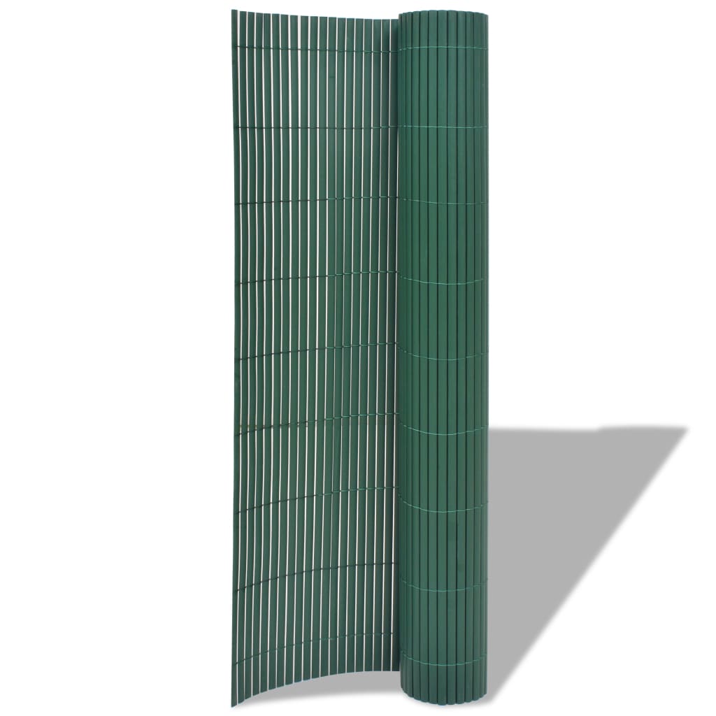 vidaXL Tuinafscheiding dubbelzijdig 90x500 cm groen