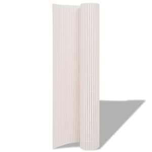 vidaXL Garden Fence White 59.06 x 118.11 in PVC
